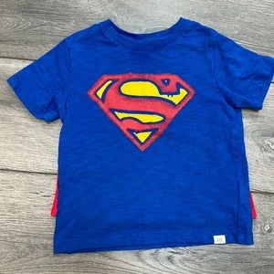 Superman shirt with removable cape